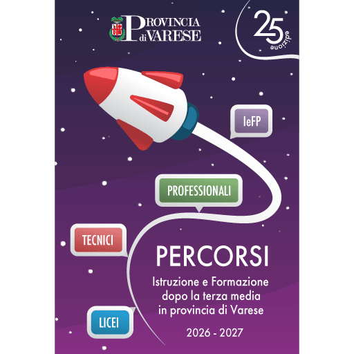 Copertina della Guida Percorsi di Istruzione e Formazione in provincia di Varese - a.s. 2026/27